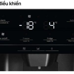 Bảng điều khiển của tủ lạnh Side by Side Bosch KAI93VBFP