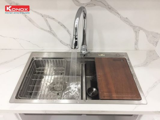 Công nghệ tạo bọt của vòi rửa Konox KN1902 