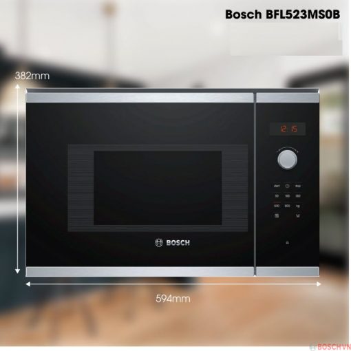 Lò vi sóng Bosch BFL523MS0B thiết kế tinh tế, thời thượng