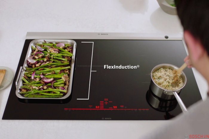 Vùng cảm ứng Flex của Bếp từ Bosch 