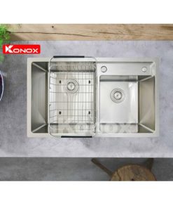 Với chậu rửa bát Konox sản phẩm được thiết kế sâu lòng, phù hợp với nhiều nhu cầu sử dụng 