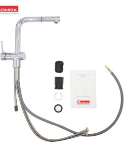 Linh kiện của vòi rửa bát dây rút Konox KN1337 được đánh giá độ bền cao 