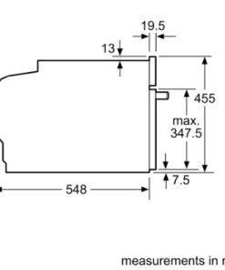 Thông số lắp đặt của Lò nướng kết hợp vi sóng Bosch CMG633BS1 
