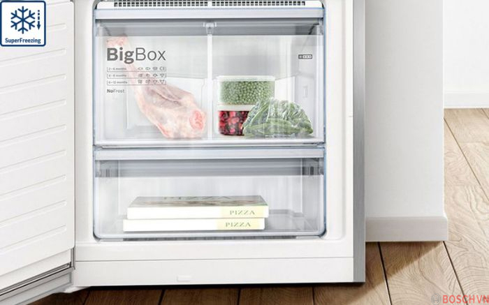 Làm lạnh nhanh hơn hơn với Tủ lạnh Bosch Side by Side KAN92VI35O