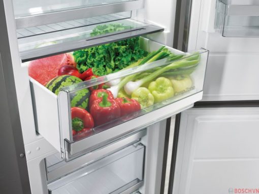 Đựng rau củ tiện lợi hơn với Tủ lạnh Bosch Side By Side KAG90AI20G 