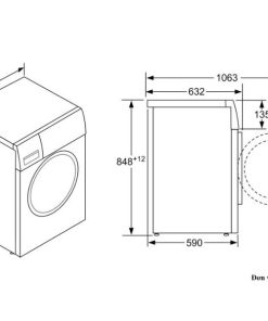 Thông số kỹ thuật của Máy giặt cửa trước Bosch WAT24480SG