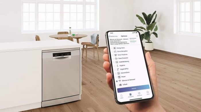 Tính năng Home Connect siêu tiện lợi với Máy rửa bát Bosch SMS4ECI26E