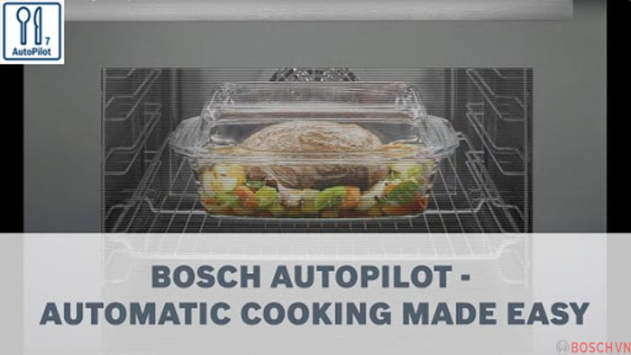 Tính năng nấu ăn tự động tiện lợi Lò vi sóng Bosch BFL634GS1B