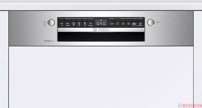 Tính năng tăng tốc độ rửa tiện lợi của máy rửa bát Bosch SMI4HCS48E