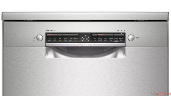 Bảng điều khiển của máy rửa bát Bosch SMS4IVI01P
