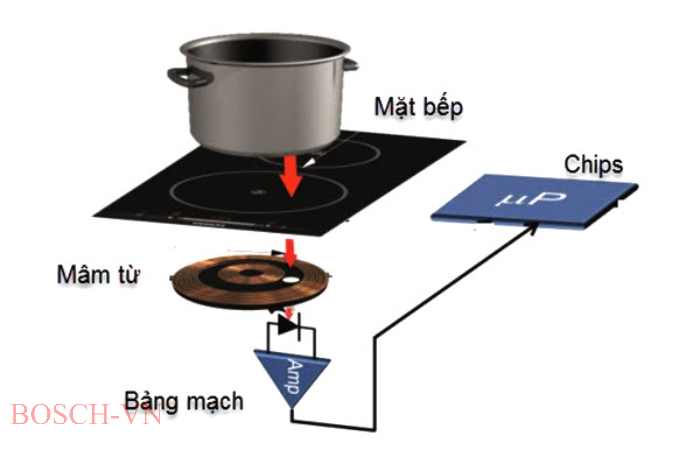 Cảm ứng từ của Bếp từ Bosch PID631BB1E