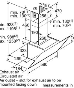 Thông số kỹ thuật của Máy Hút Mùi Bosch DWK67CM60B