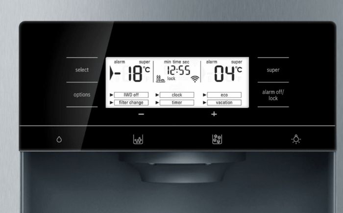Hệ thống bảng điều khiển của Tủ lạnh Bosch KAD92HI31 