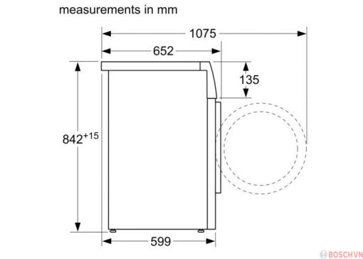 Thông số kỹ thuật của Máy sấy Bosch WTN84201MY