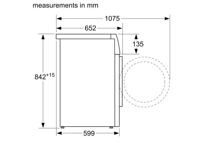 Thông số kỹ thuật của Máy sấy Bosch WTN84201MY