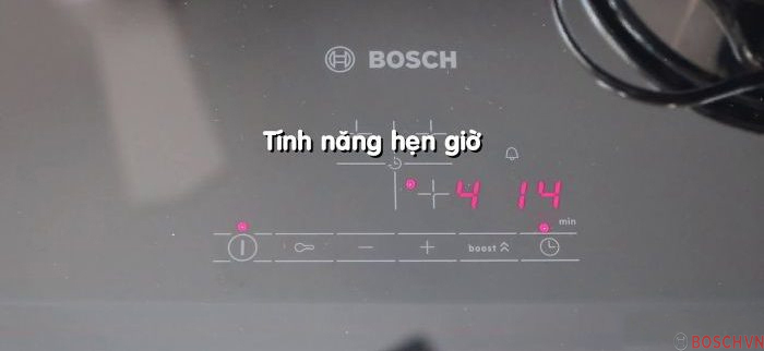 Tính năng hẹn giờ của bếp từ Bosch PUJ631BB2E 