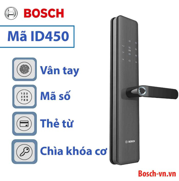 Các tính năng mở cửa thông minh của Khóa Cửa Điện Tử Bosch ID450