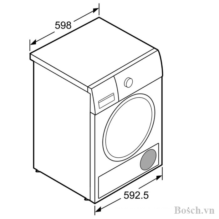 Thông số kỹ thuật của Máy giặt Bosch cửa trước WGG254A0SG