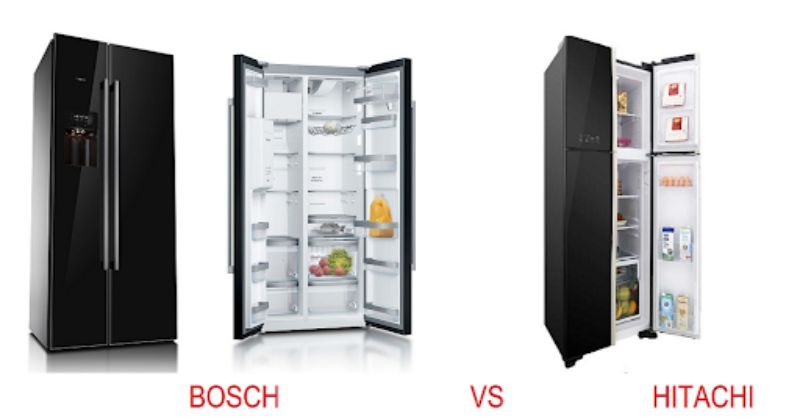 So sánh tủ lạnh bosch và hitachi - Nên mua tủ lạnh nào? 