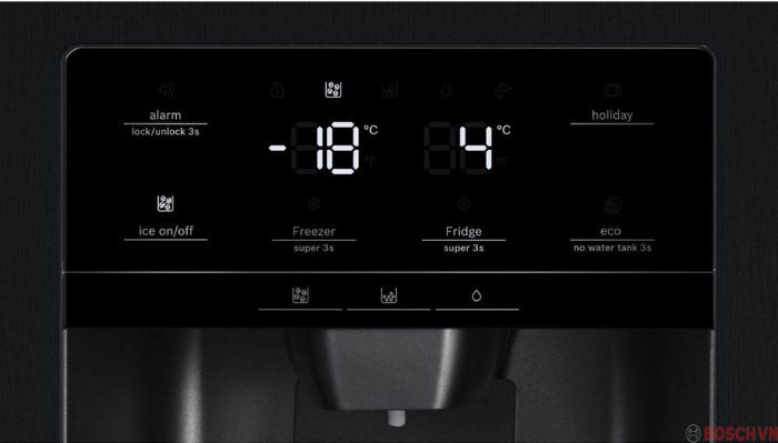 Bảng điều khiển của tủ lạnh Tủ Lạnh Bosch KAI93VIFP
