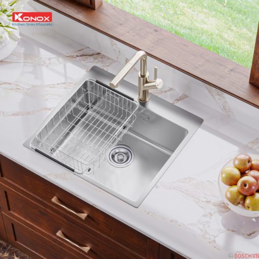 Chậu rửa Konox Topmount UNICO 5450 cao cấp phù hợp với không gian bếp