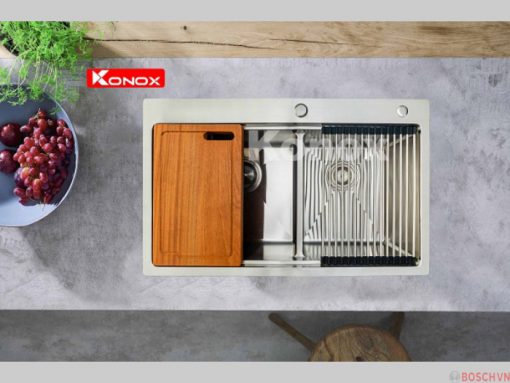 Chậu rửa Konox Workstation - Topmount Sink KN8050TS thiết kế tinh xảo