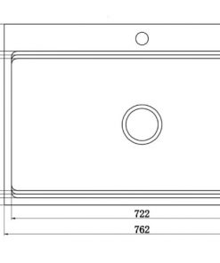 Thông số kỹ thuật của chậu rửa Konox Workstation - Topmount Sink KN7650TS
