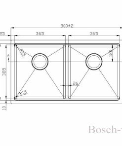 Chậu rửa Konox Workstation Sink Undermount KN8046DUB thiết kế tinh xảo