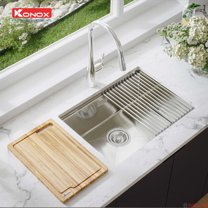 Chậu rửa Konox Workstation - Undermount Sink KN6046SU thiết kế tinh xảo