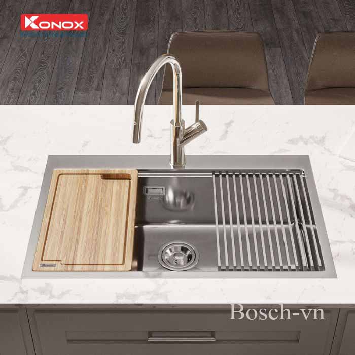 Chậu rửa Konox Workstation - Topmount Sink KN8050TS cao cấp, sang trọng 