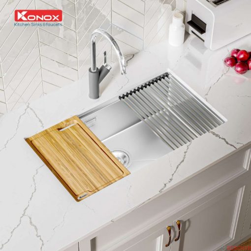 Chậu Konox Workstation - Undermount Sink KN8046SU mang lại hiệu quả cao