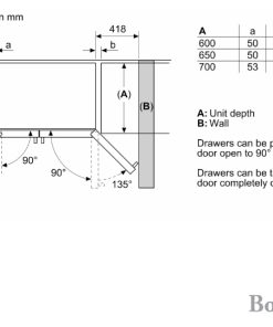 Thông số kỹ thuật của Tủ Lạnh Bosch KAD93VBFP