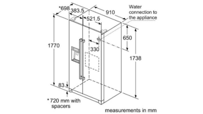 Thông số kỹ thuật tủ lạnh Bosch KAG93AIEPG