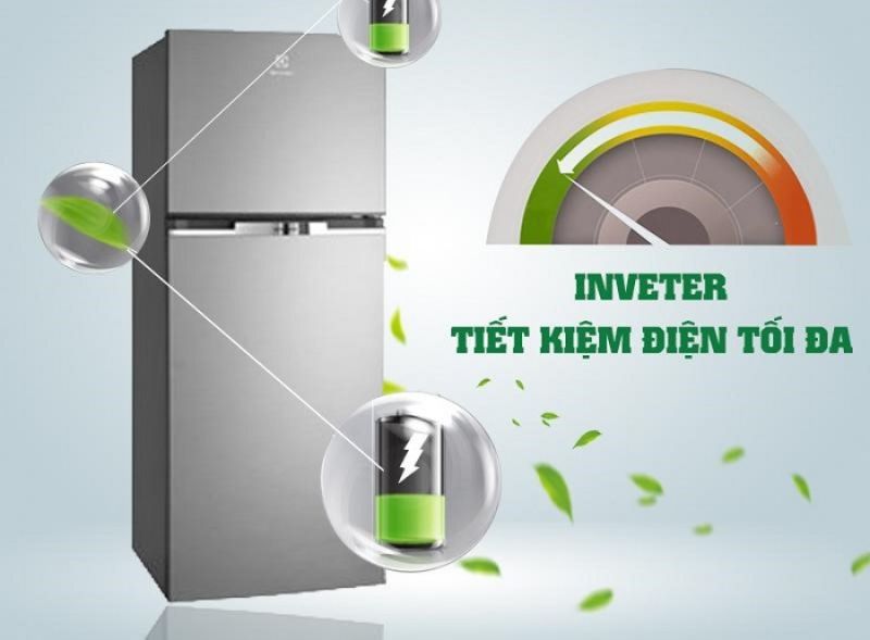 Tủ lạnh inverter tiết kiệm năng lượng tối đa 