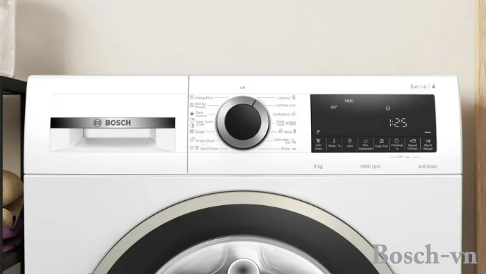 Bảng điều khiển của Máy giặt sấy Bosch WGA14400SG