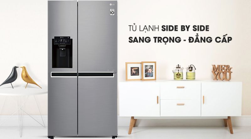 Tủ lạnh SBS LG Inverter 601 lít GR-D247JDS