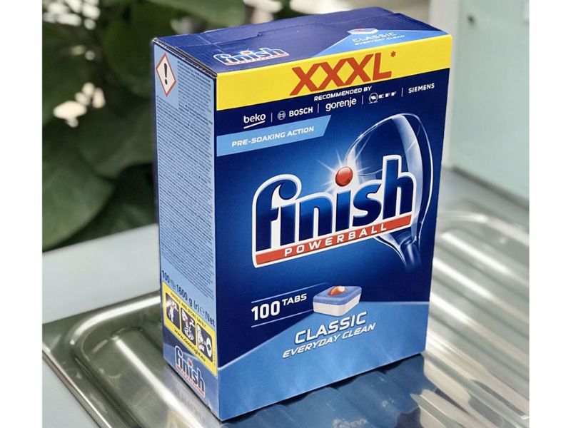 Viên rửa Finish -  Sự hoàn hảo cho máy rửa bát Bosch