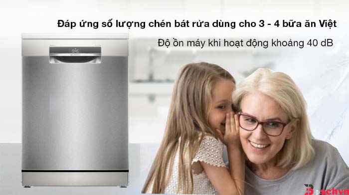 Máy rửa bát Bosch SMS6ECI11E mang lại sự yên tĩnh đến lạ kỳ