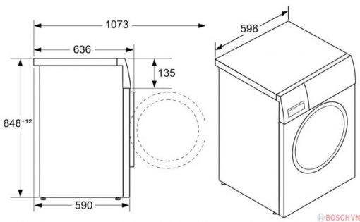 Thông số kỹ thuật của Máy sấy Bosch WQG24570SG