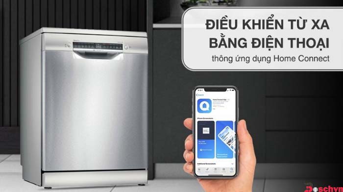 Tính năng kết nối homeconnect siêu tiện lợi của Máy rửa bát Bosch SMS4EMI06E