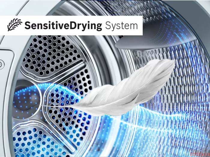 Tính năng sấy SensitiveDrying system thích hợp cho người nhạy cảm