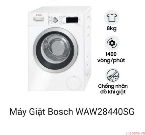 Khô nhanh hơn với Máy giặt Bosch WAW28440SG