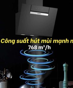 Máy hút mùi Bosch DWK67FN60 có công suất hút lớn 