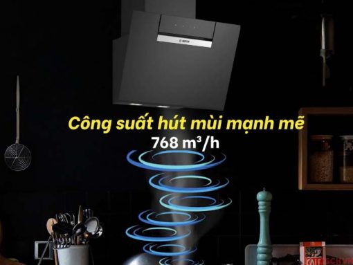 Máy hút mùi Bosch DWK67FN60 có công suất hút lớn 