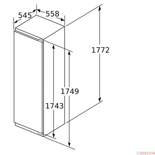 Thông số kỹ thuật của Tủ Đông Bosch GIN81ACF0