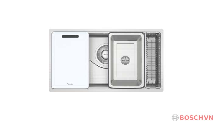 Chậu rửa Konox TARI 7648SR cao cấp, sang trọng