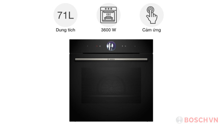 Lò nướng Bosch HSG7361B1 thiết kế sang trọng, tính năng thông minh